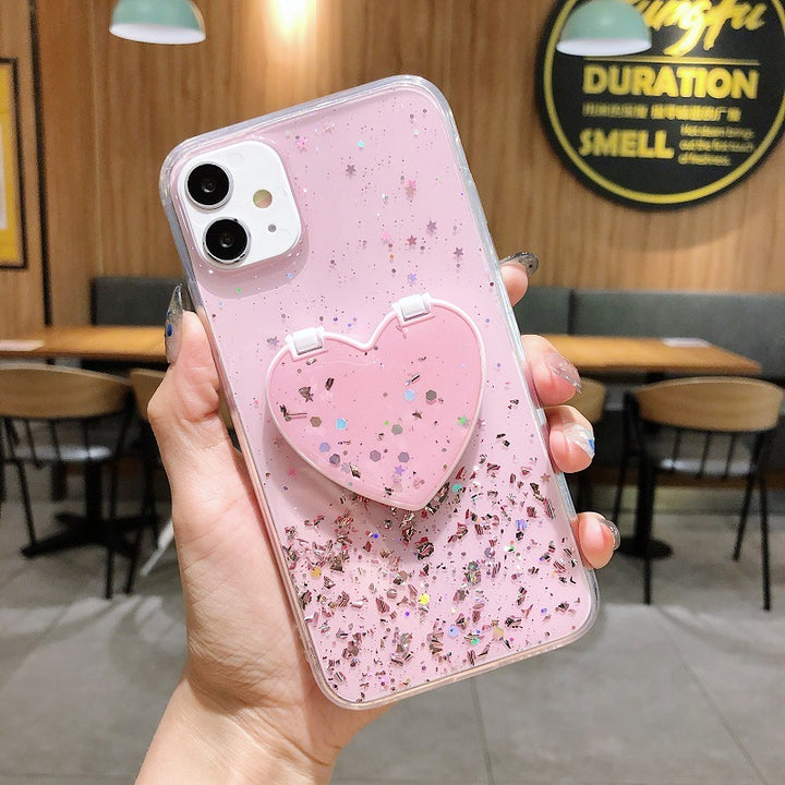 Transparent Glitter s10 Bracket Protective Cover