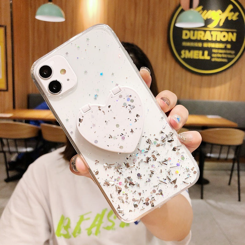 Transparent Glitter s10 Bracket Protective Cover