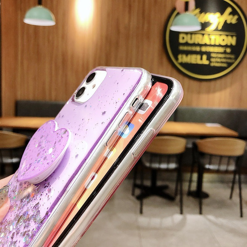 Transparent Glitter s10 Bracket Protective Cover