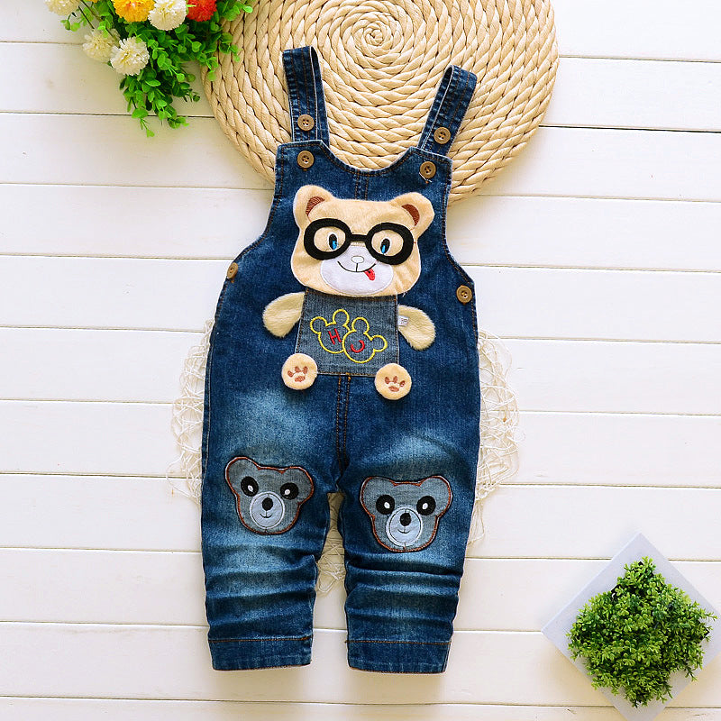 Children's Pants, Baby Children's Overalls, Jeans, Children's Clothing, Children's Pants, Boys And Girls' Cotton Trousers Cover