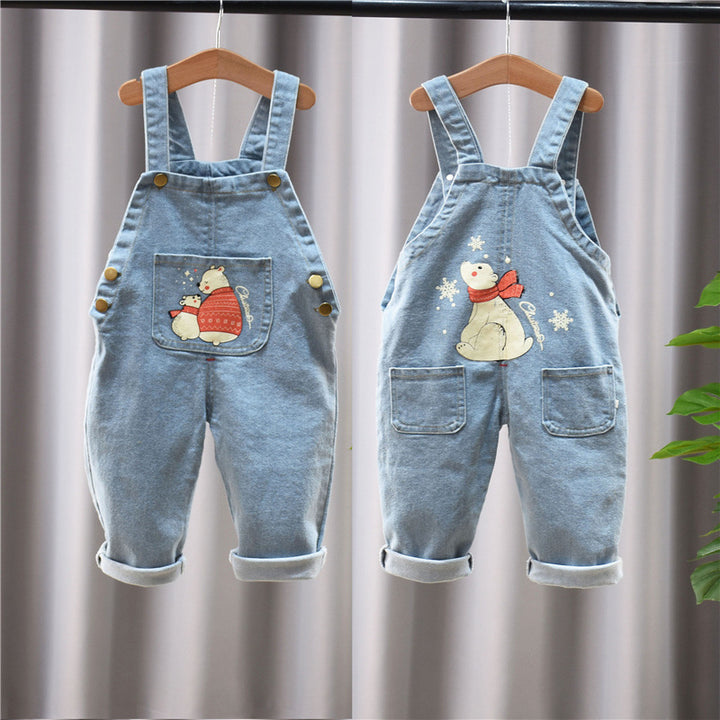 Children's Pants, Baby Children's Overalls, Jeans, Children's Clothing, Children's Pants, Boys And Girls' Cotton Trousers Cover