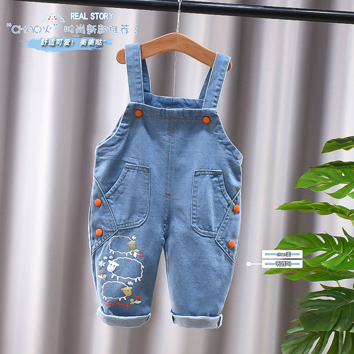 Children's Pants, Baby Children's Overalls, Jeans, Children's Clothing, Children's Pants, Boys And Girls' Cotton Trousers Cover