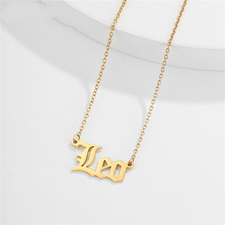 Letter Pendant Constellation Necklace