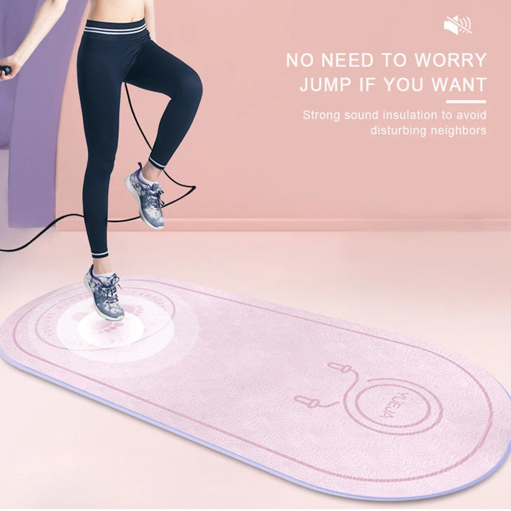 Mat de fitness Elasticitate Mat Mat Durabilă în aer liber Yoga Mat Linie pentru corp non-alunecare Exercițiu mut Yoga Mat de înaltă densitate de înaltă densitate