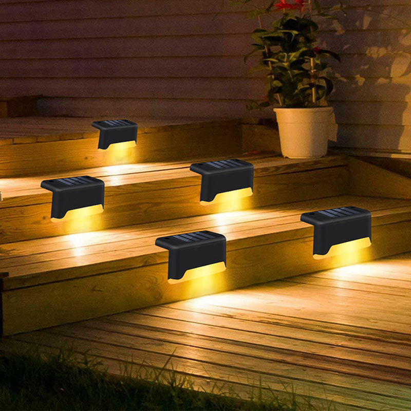 New Upgrade Waterproof LED Solar Fence Lamp Solar Deck Lights Solar Step Light Outdoor For Patio Stairs Garden Pathway Step Yard