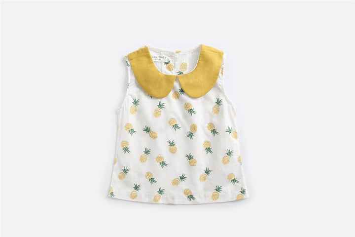 Baby Two-piece Summer Cotton Children's Clothing Baby T-shirt Sleeveless