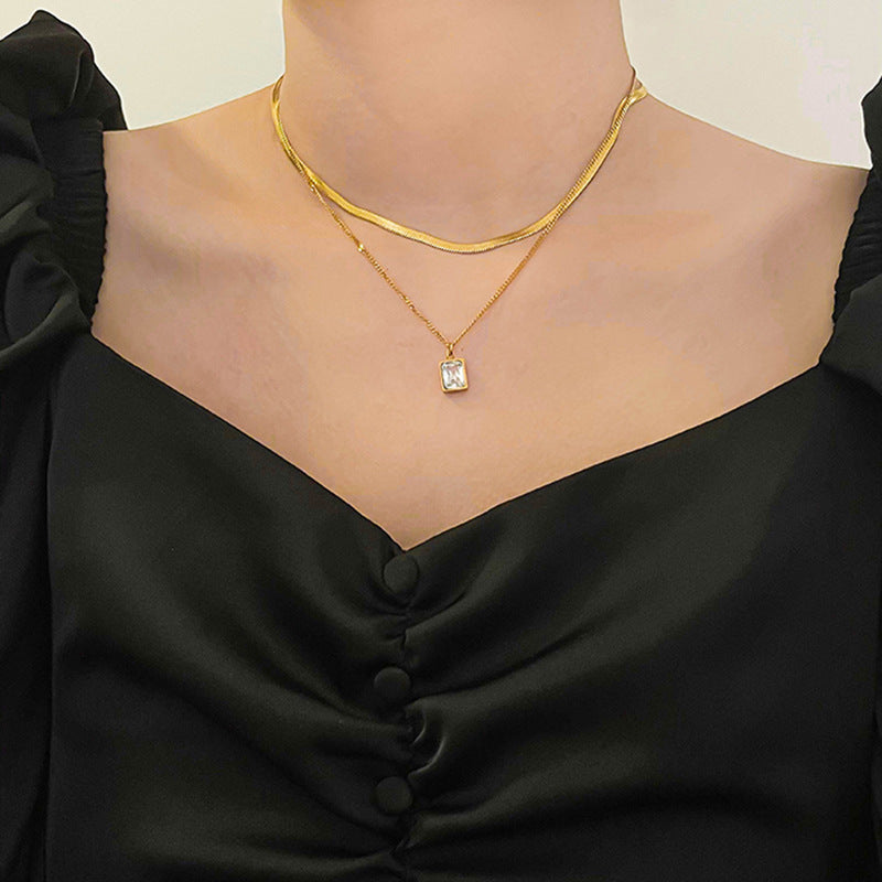 Women's Double-layer Twin Necklace