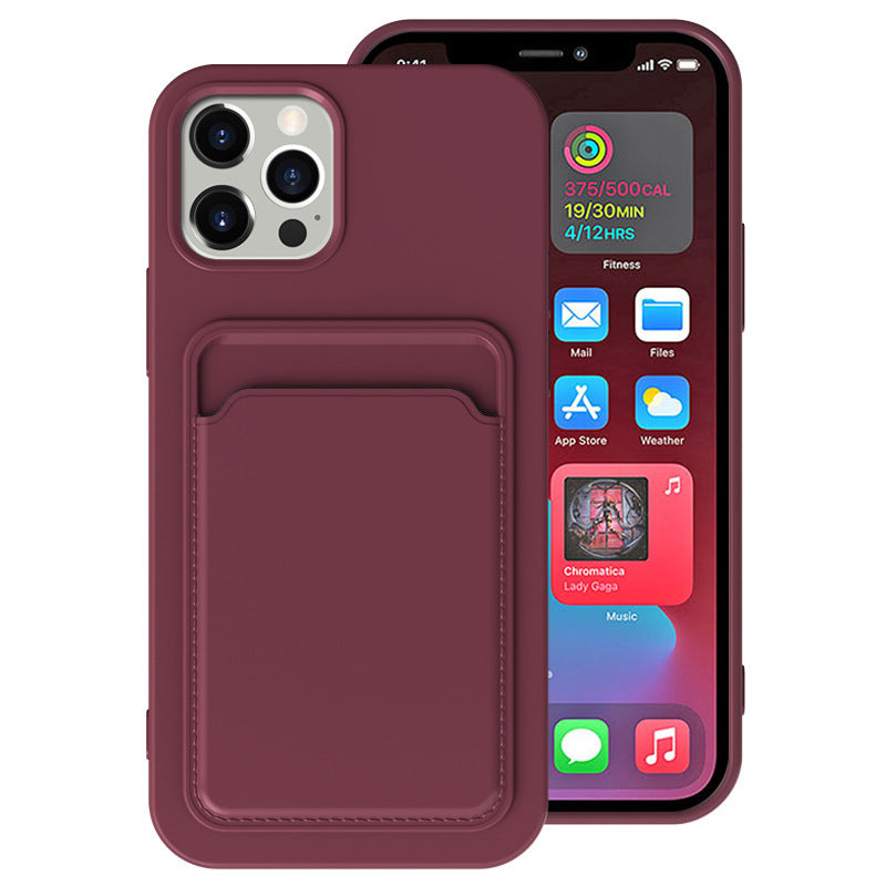 Compatibil cu Apple, Transversală adecvată pentru card integrată de card înghețat iPhone12 card telefon mobil shell xr 11tpu card soft shell-spot e-commerce