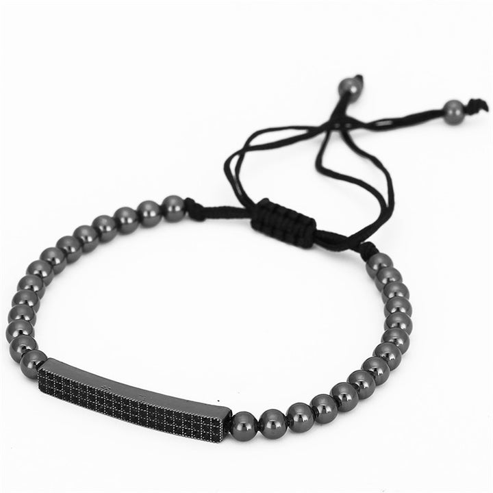 Ensemble De Bracelets En Perles De Pierre Pour Hommes Et Femmes