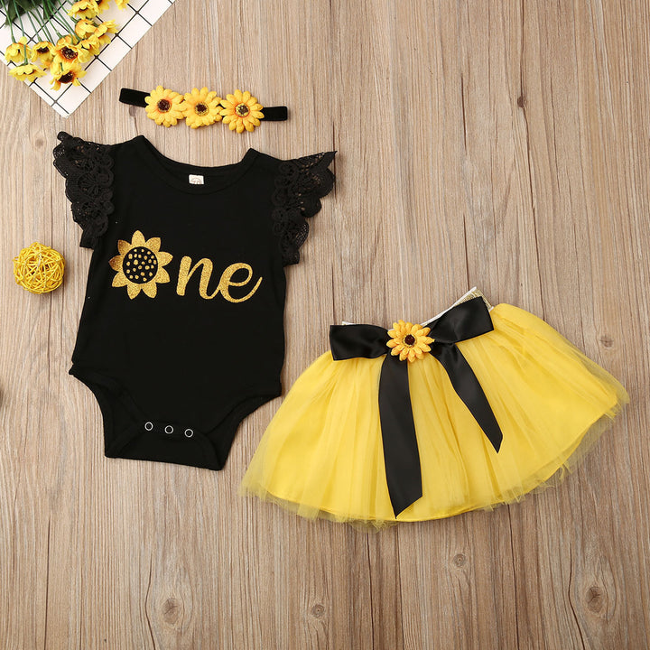 Baby Small  Three-Piece Triangle Romper