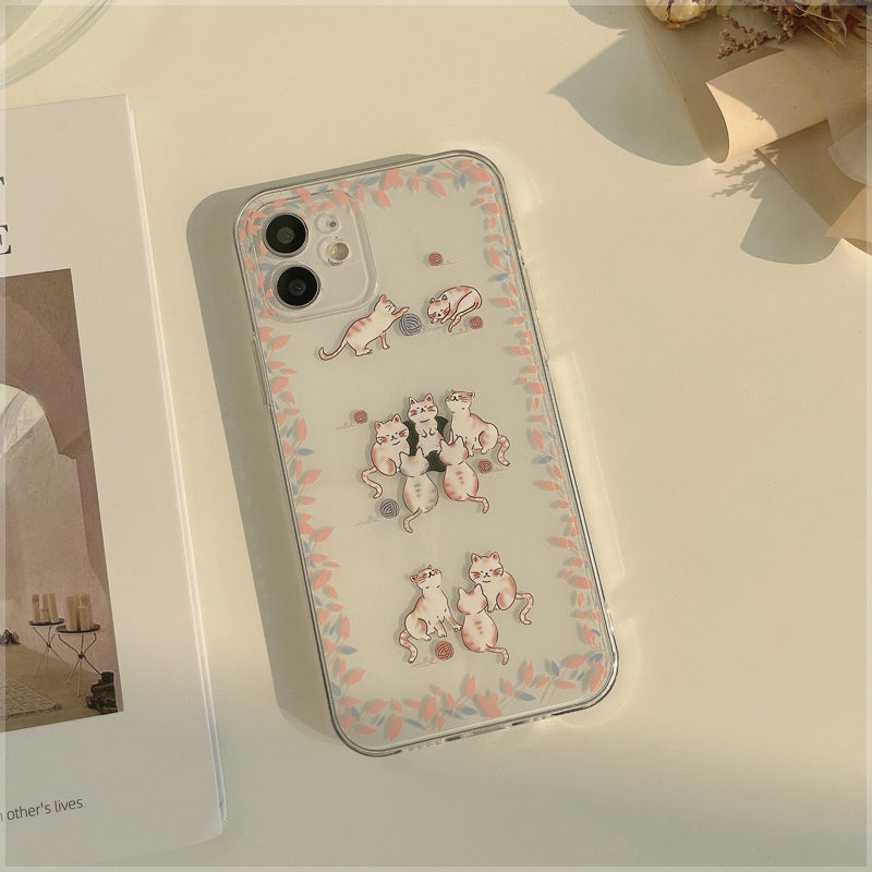 Compatible with Apple , Oil Painting Mobile Phone Case All Inclusive