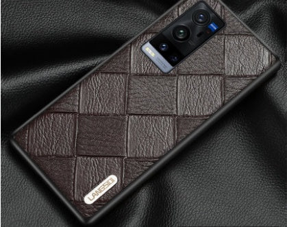 Potrivit pentru Vivox60 Telefon mobil Carcasă nouă de lux X60pro Ten High-end Anti-Drop X60Pro High-end Business X50 Handmade X50Pro All-Incluziv din piele de vacă Bărbați și femei pentru telefon mobil H Protective h h