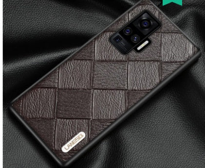 Potrivit pentru Vivox60 Telefon mobil Carcasă nouă de lux X60pro Ten High-end Anti-Drop X60Pro High-end Business X50 Handmade X50Pro All-Incluziv din piele de vacă Bărbați și femei pentru telefon mobil H Protective h h