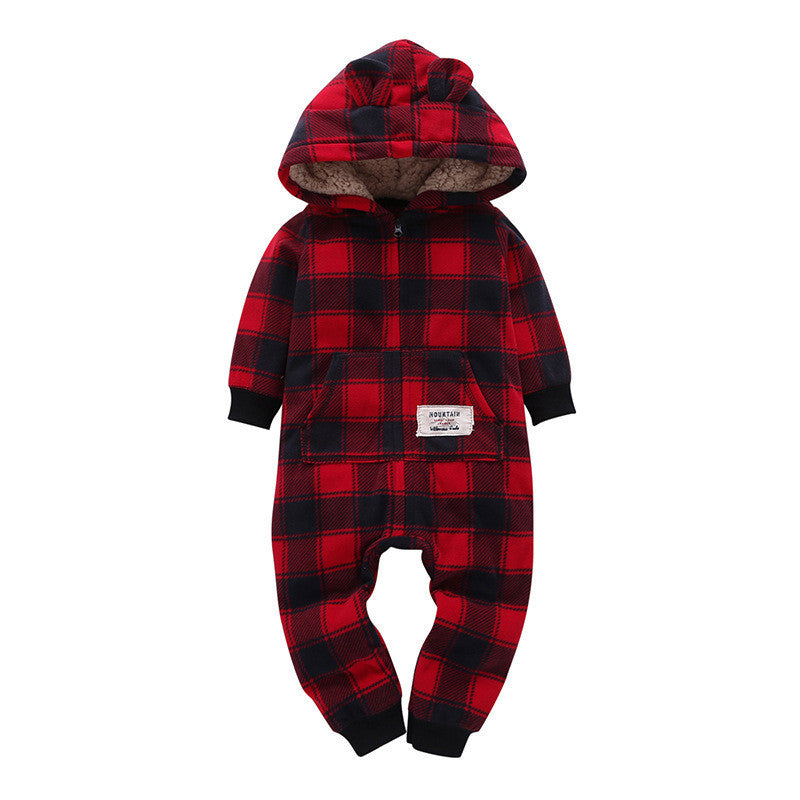 Romper Long-sleeved Polar Fleece Baby Clothes Romper