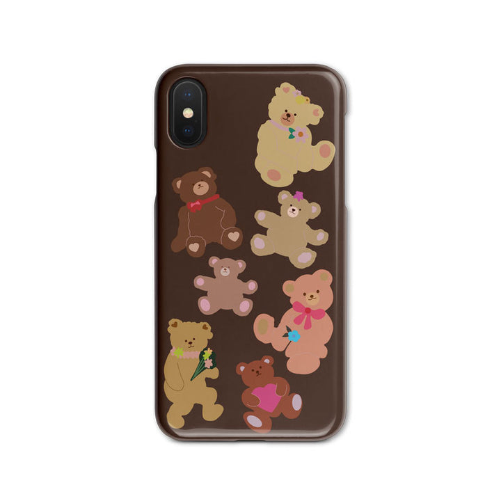 Original Custom Korean Style Retro Bear Phone Case