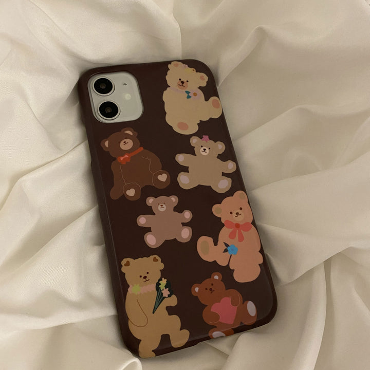 Original Custom Korean Style Retro Bear Phone Case