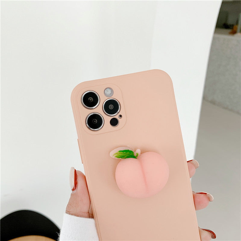 Compatible With Peach Silicone Phone Case