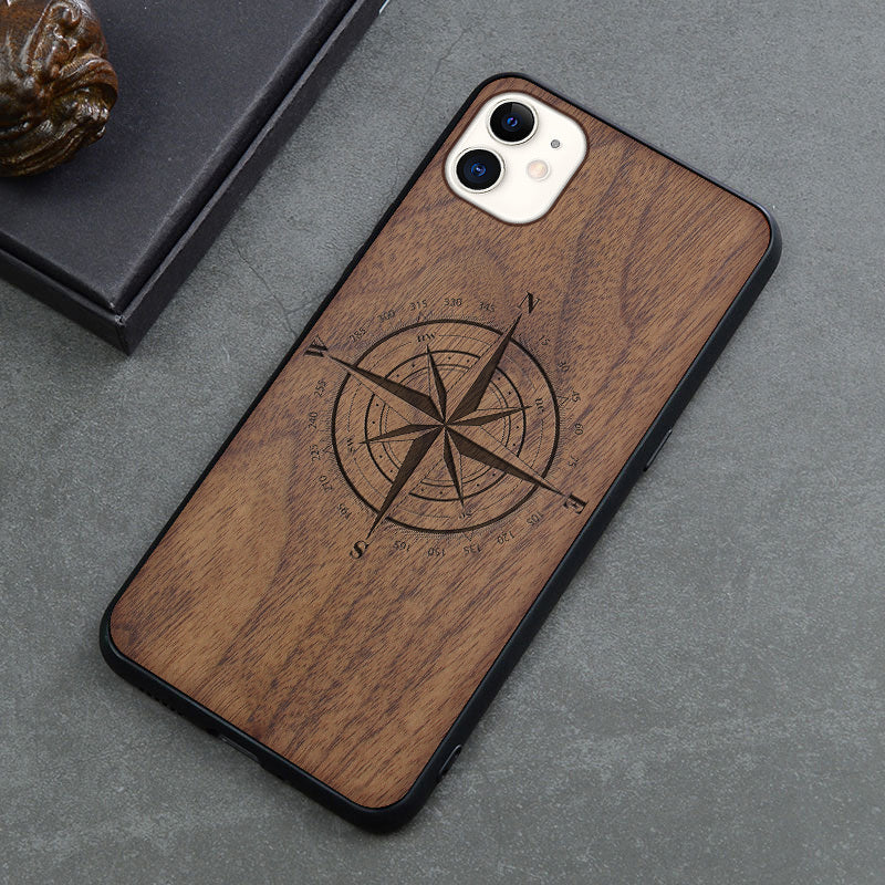 Produs nou Max Wooden Telefon Mobile Carcasă Retro Apple 12Mini anti-cădere Copertă de protecție Creative Application Creative