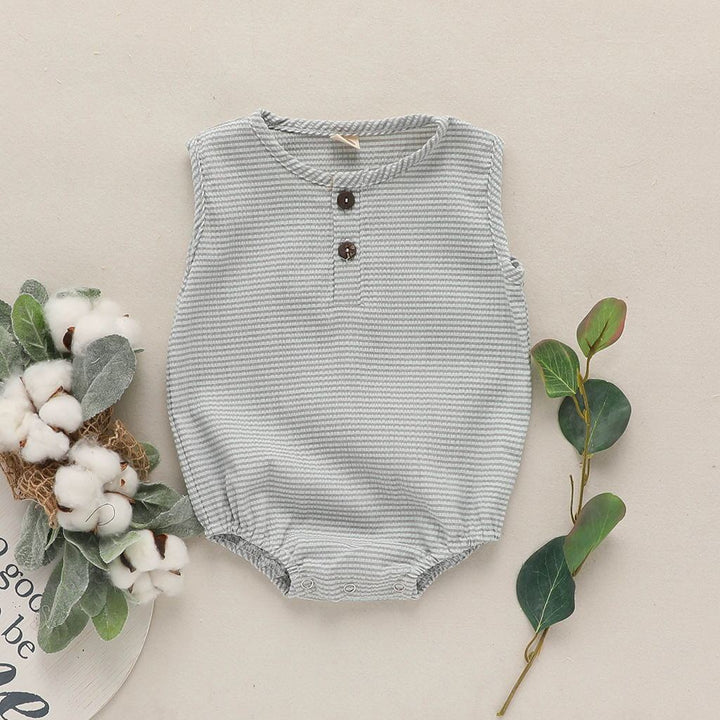 Baby Toddler Cotton And Linen Cute Climbing Romper Romper Bodysuit