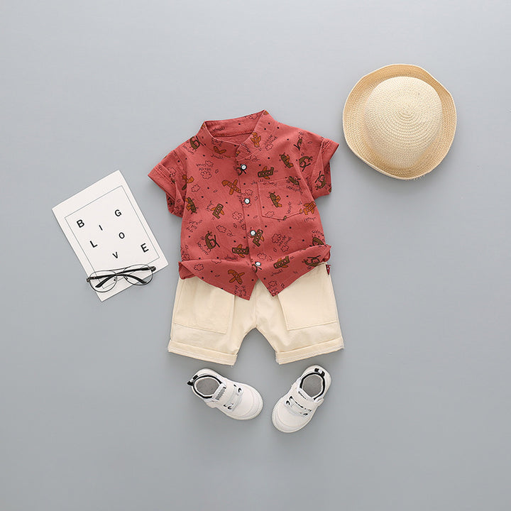 Children'S Clothing, Boys And Children'S Short-Sleeved Shorts