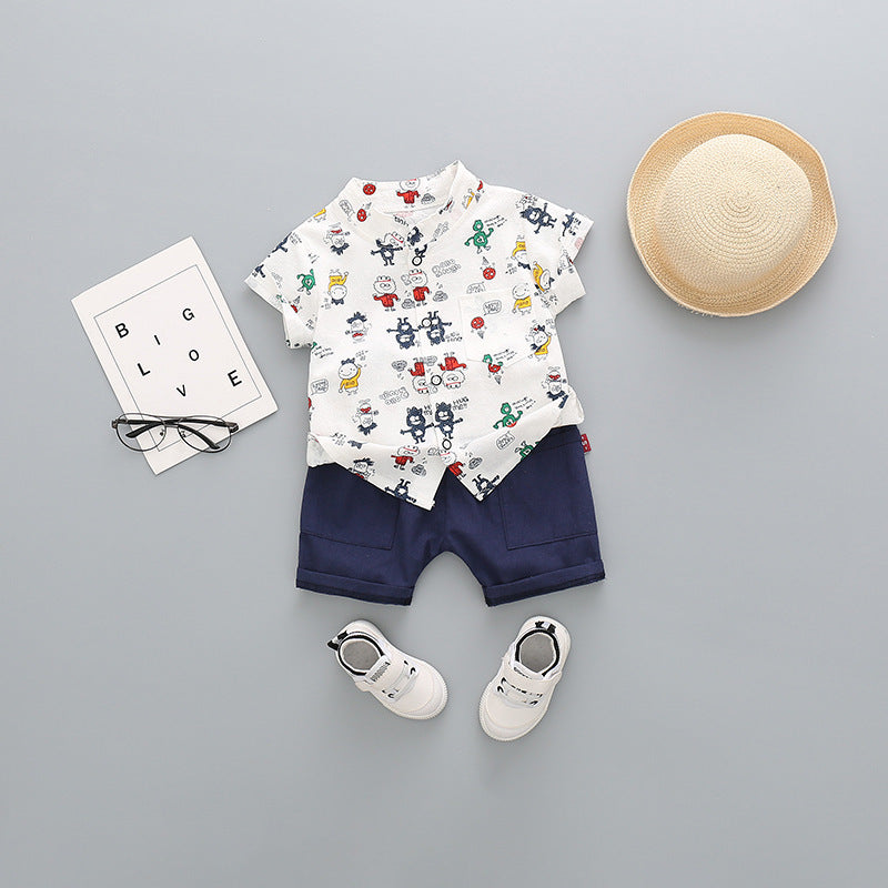 Children'S Clothing, Boys And Children'S Short-Sleeved Shorts