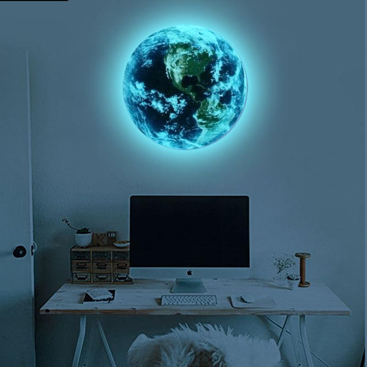 Glow in The Dark 3d Earth Wall Sticker Grand Global Transport global