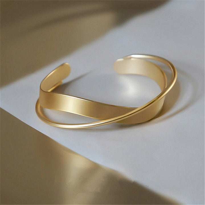 Women's Fashion Simple Wave Cross Bracelet