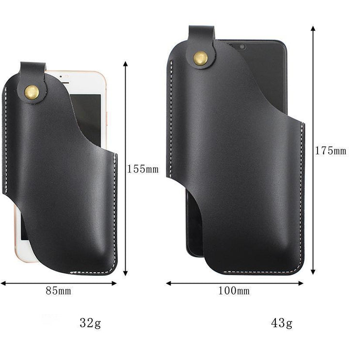 Leather Waistband Portable Mobile Phone Pocket