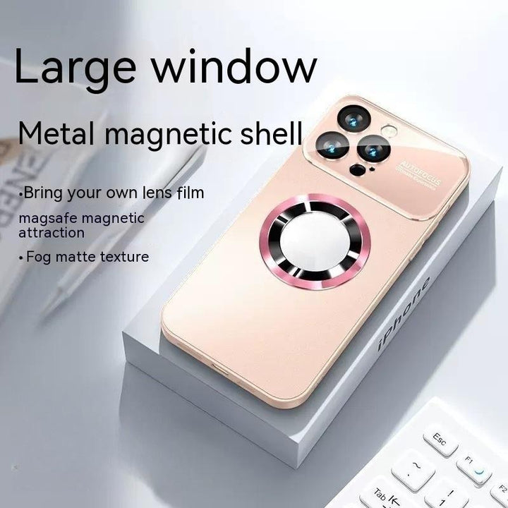 Large Window Without  Magnetic Suction Frosted Glass Drop-resistant All-inclusive Protective Case