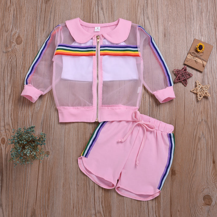 Baby girl summer jacket sports children's wear