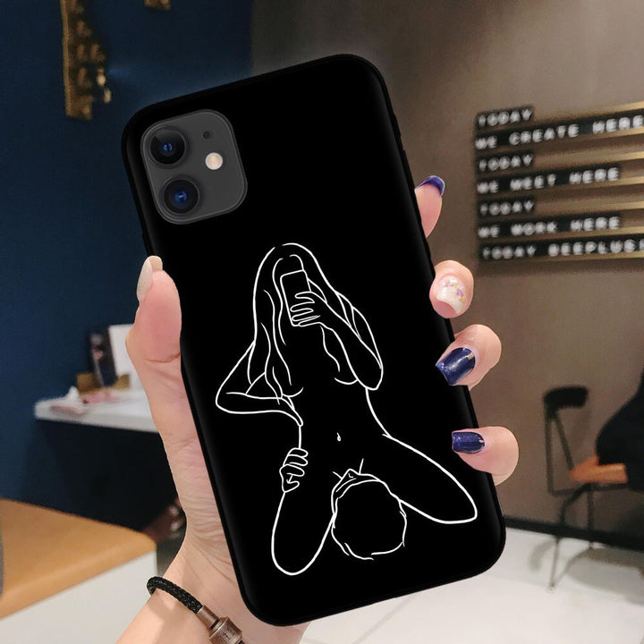 Personalized Creative Body Art Line Phone Case