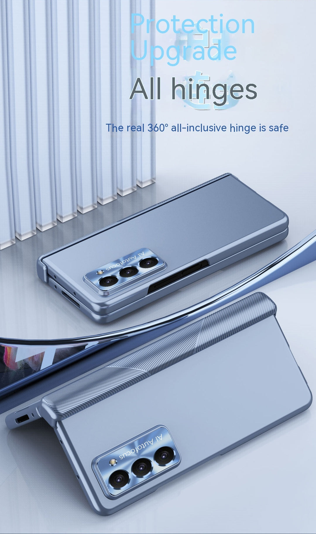 Decompression Magnetic Hinge Folding Phone Case