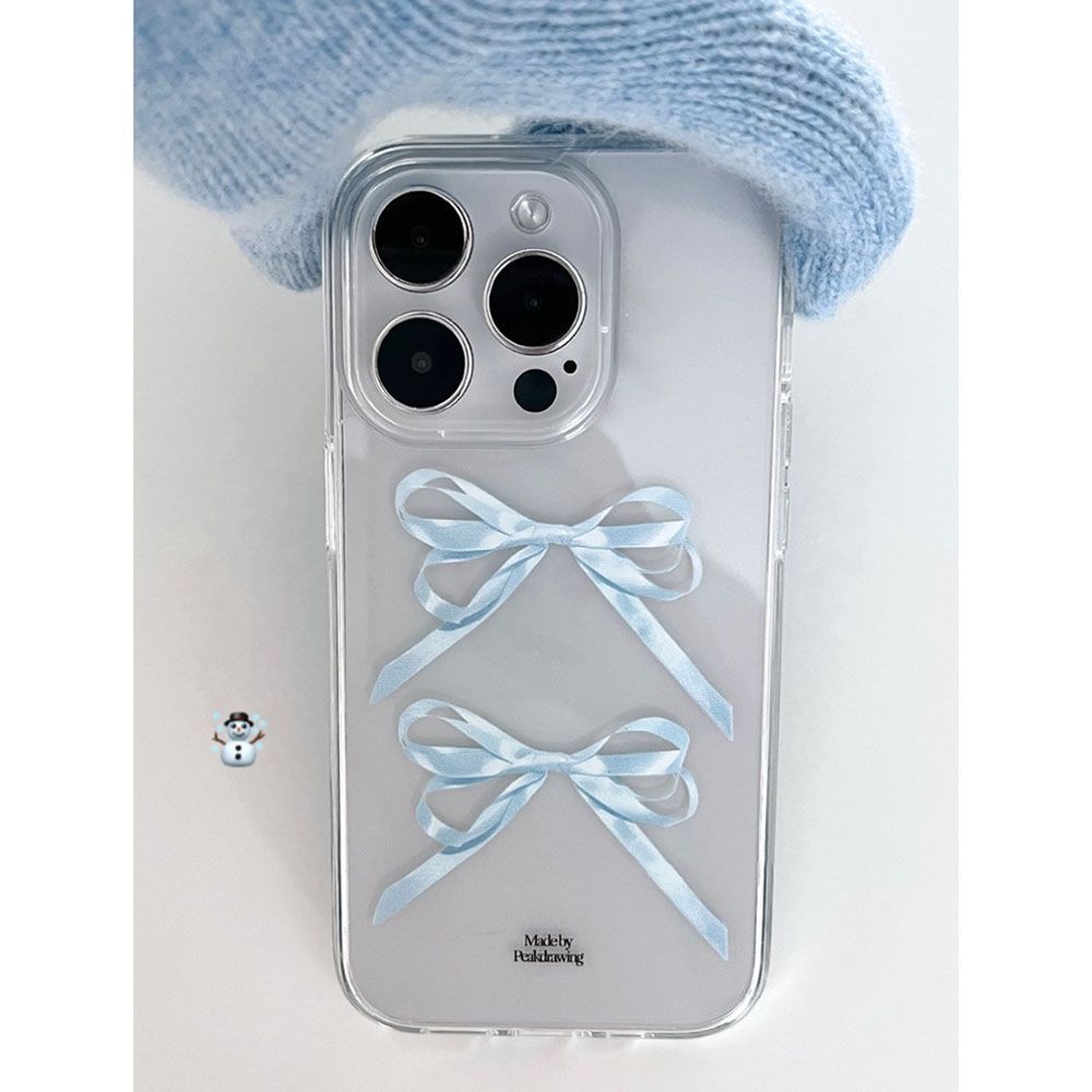 Ins Bow Phone Case Transparent