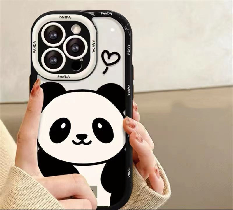 PLUSH PANDA CAZĂ DE TELEFONATĂ DE RESISTANTĂ DE DREPTURI