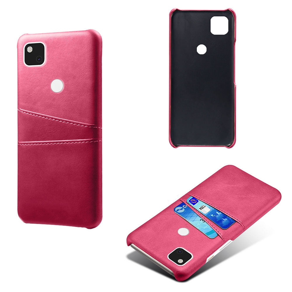 Applicable To Pixel4a Phone Case Pixel 4A Mobile Phone Double Card Protection Leather Case