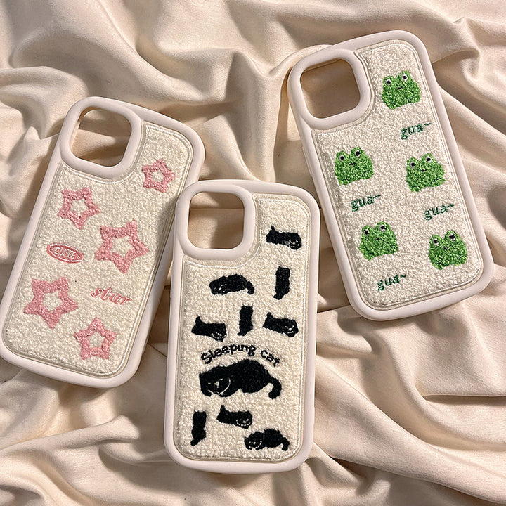 Plush Embroidery XINGX Drop-resistant Phone Case