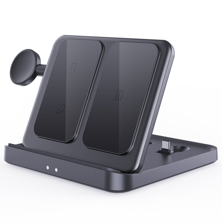 Three-in-one Wireless Charger Foldable Desktop Bracket