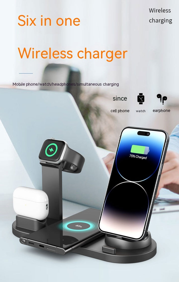 Three-in-one Wireless Charger Mobile Phone Holder