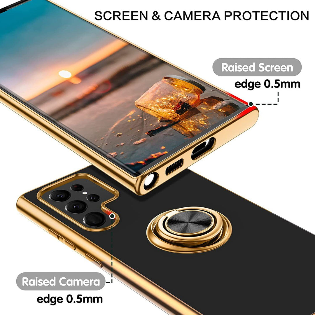 Aplicabil M54 Telefon CAZ 6D Electroplarea cu mânecă de protecție Silicon cu inel 6D