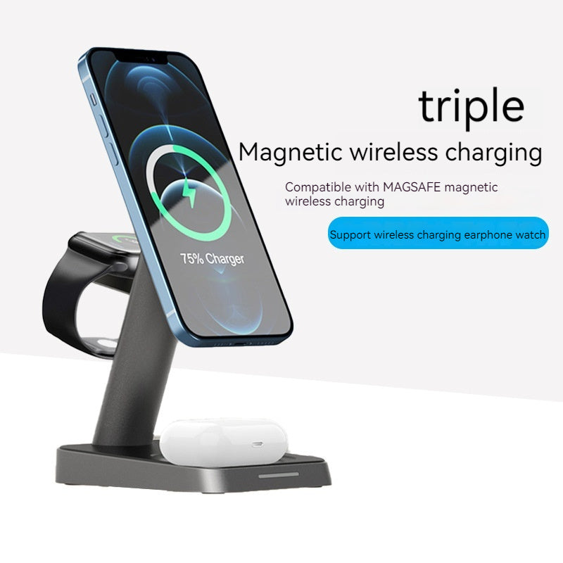 Telefon mobil Vertical Wireless Charger Watch Wireless Încărcător mobil Telefon mobil Wireless Three-in-One Barger