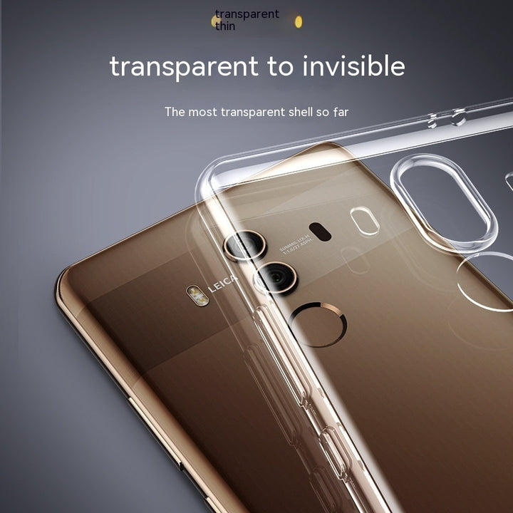 Mate10 Carcasă transparentă de telefon din silicon moale