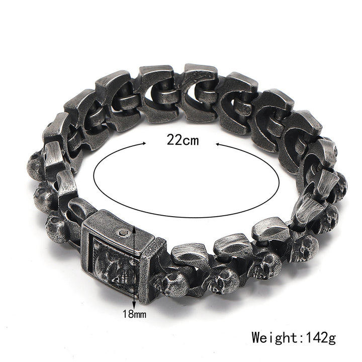 Men's Fashion Retro Distressed Skull Bracelet