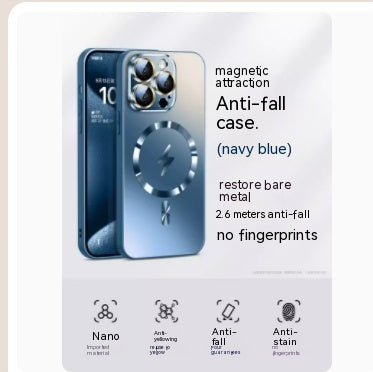 Phone Case New Frosted Glass Magnetic Suction 13