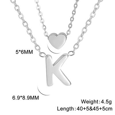 Elegant And Fashionable, Carefully Shaped 26 Letter Necklace