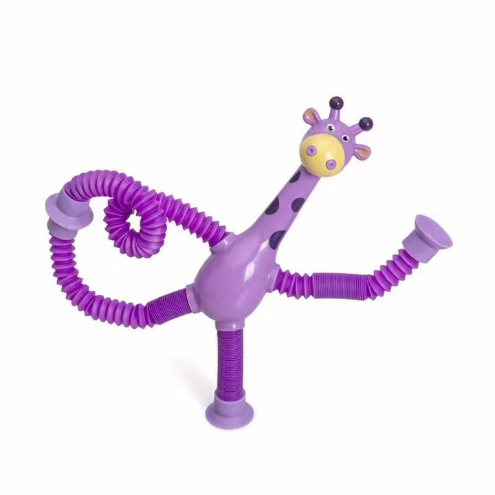 Tuburi de girafă Jucării senzoriale Noutate Spring Fidget jucărie Tube Tube Stres de Stresuri Jucărie pentru ziua de naștere pentru copii pentru copii