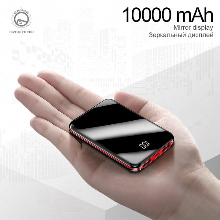 10000mAh Bank Power Bank Bank Extern 8W Încărcare rapidă a încărcătorului portabil PowerBank cu ieșire USB dublă pentru telefon