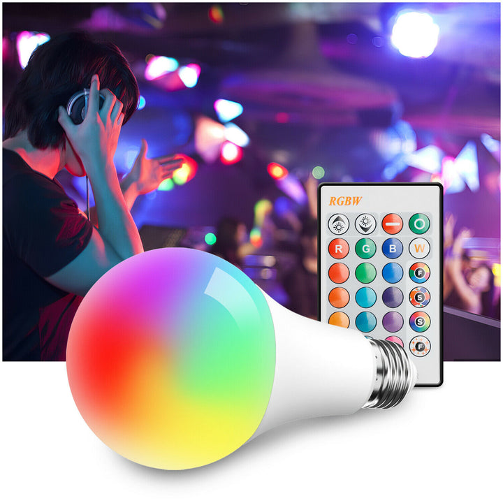 Bec LED 15W RGB SMART SMARTAMESS DIMMABLE LAMPĂ DE Culoare Schimbare Culoare Smart WiFi Bulb LED multicolor pentru Alexa