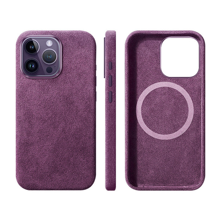 Suede Magnetic All-inclusive Phone Case