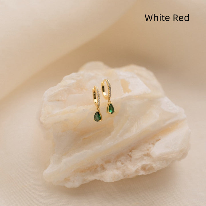 Women's Fashion Real Gold Plating Water Drop Ear Clip