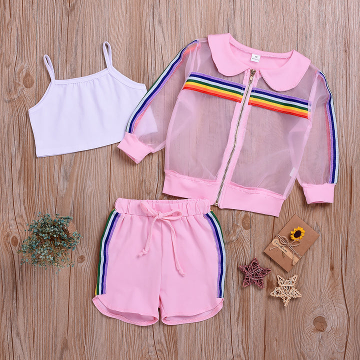 Baby girl summer jacket sports children's wear